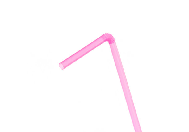 白色背景上孤立的饮用吸管图片下载