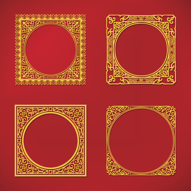 中国新年图案框架图片下载