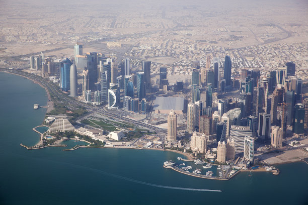 多哈航拍景色图片下载