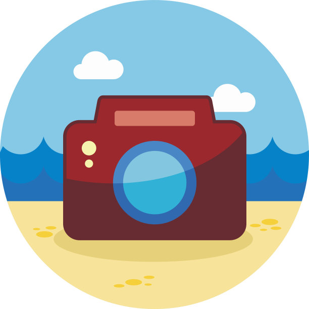 照片的相机图标。夏天。假期图片下载