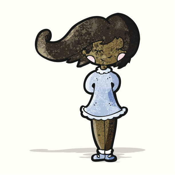 卡通prettty女孩图片下载