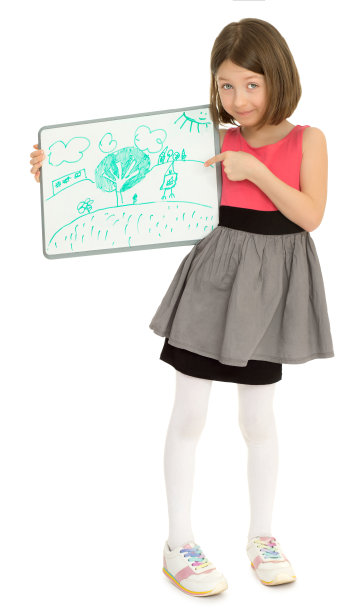 拿着干净纸的女孩图片下载