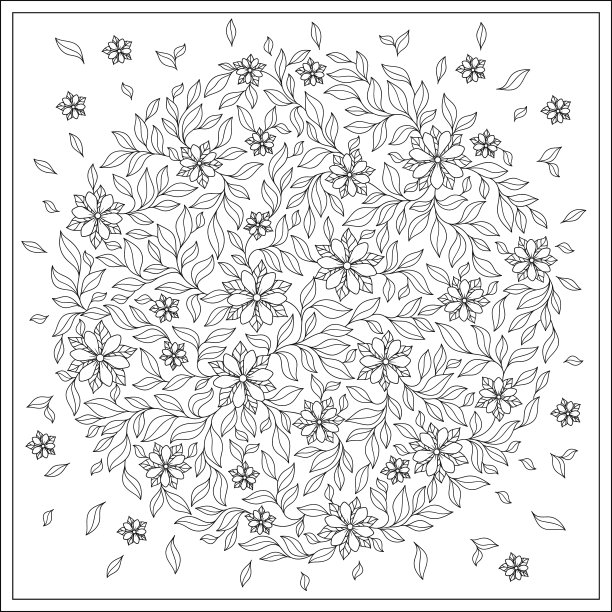 为成人和较大的儿童着色书。图片下载