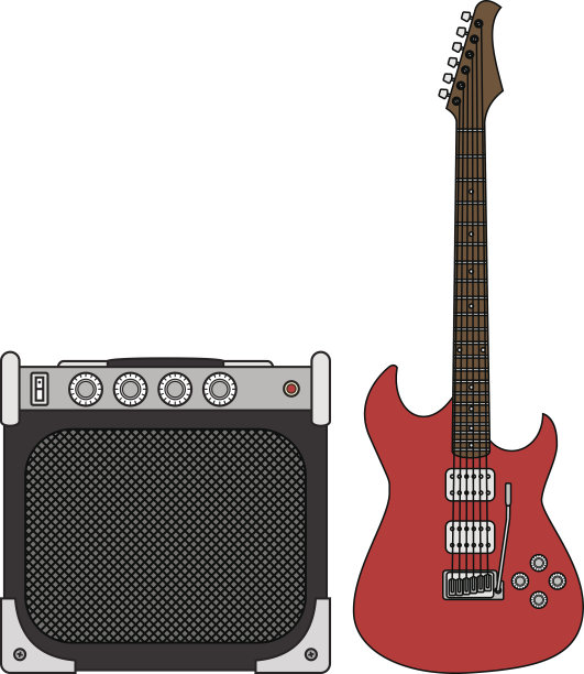 电吉他和放大器图片下载