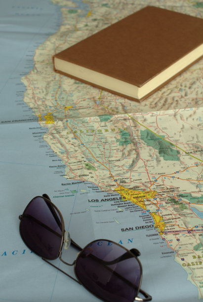 地图上的洛杉矶图片下载