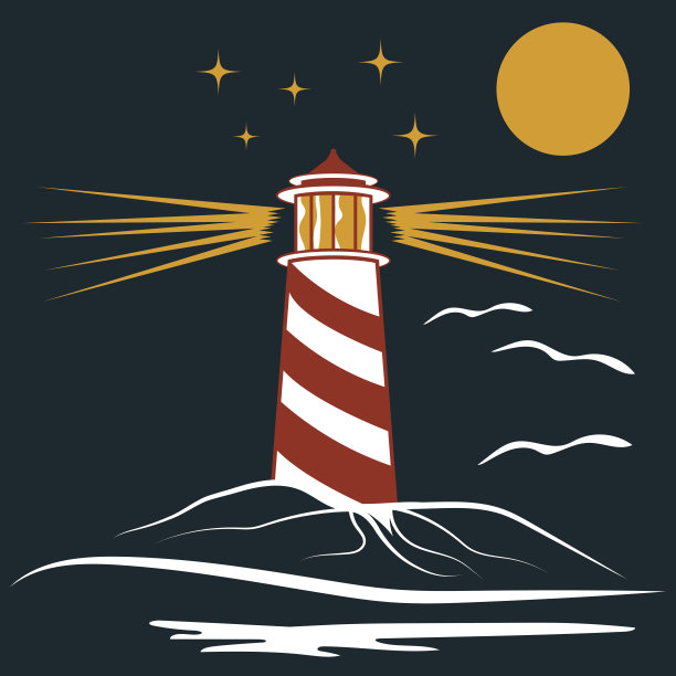 插图的灯塔图片下载