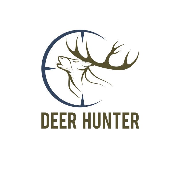 鹿猎人矢量设计模板图片下载