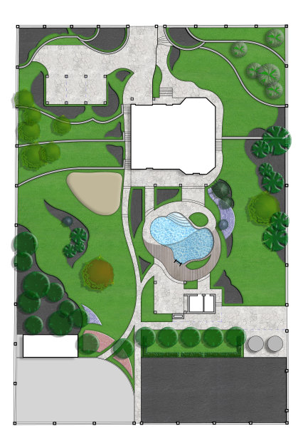 景观总体规划，2d草图图片下载