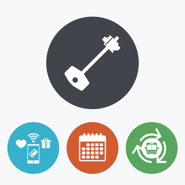 关键信号图标。解锁工具的象征。图片下载