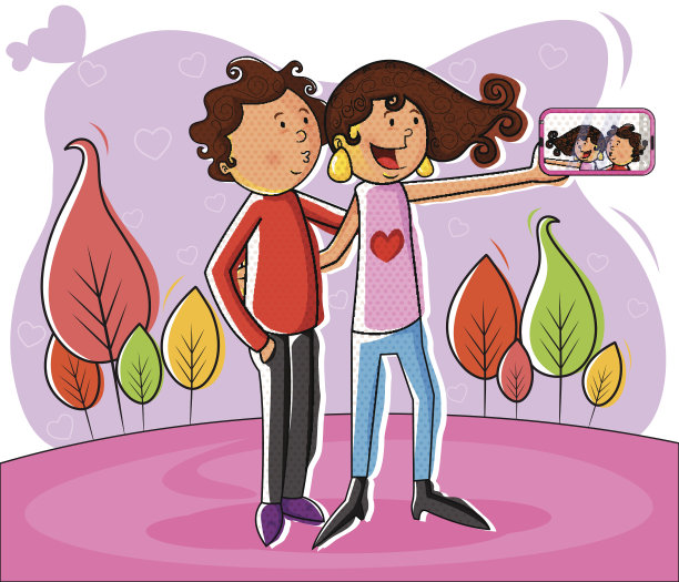 情侣自拍图片下载