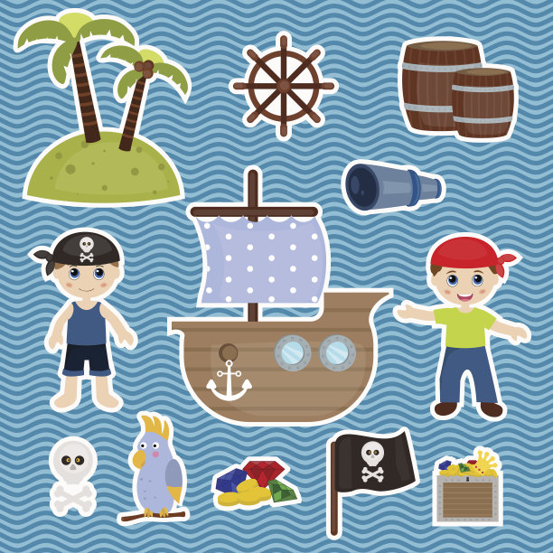 可爱的海盗对象图片下载