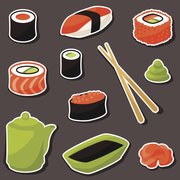 各种寿司的图标图片下载