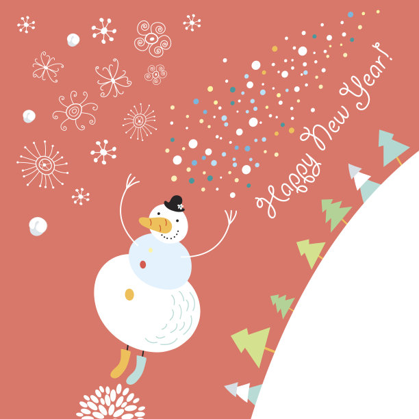 有圣诞老人的圣诞贺卡图片下载