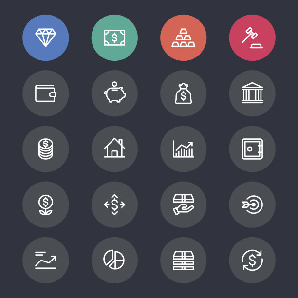 业务和投资线图标图片下载