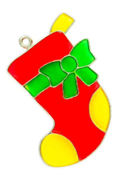 圣诞袜装饰物近了图片下载