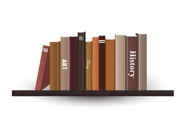 书架。矢量插图。书店室内。图片下载