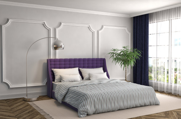 卧室内。三维演示图片下载