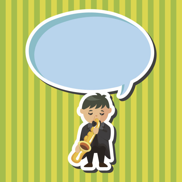 角色为音乐家、小号手的主题元素图片下载