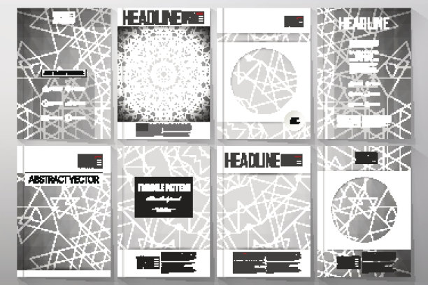 一套业务模板的小册子，传单或小册子。神圣的图片下载