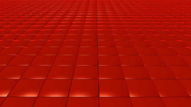 三维抽象红色图案广场正面图片下载
