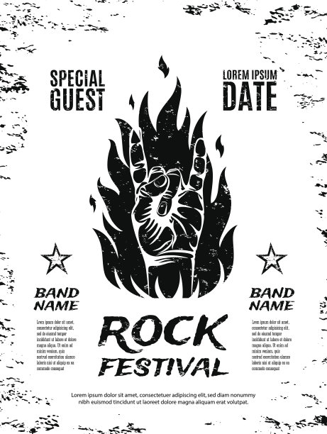 摇滚音乐节海报图片下载