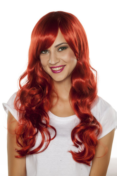红色的假发图片下载