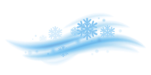 清新的薄荷雪花波浪矢量插画素材图片