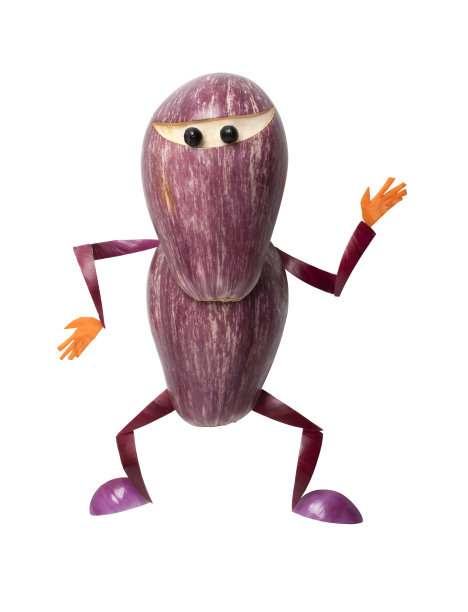 茄子做的忍者图片下载