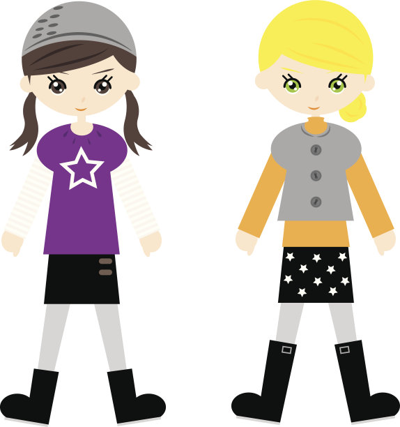 模式的女孩图片下载