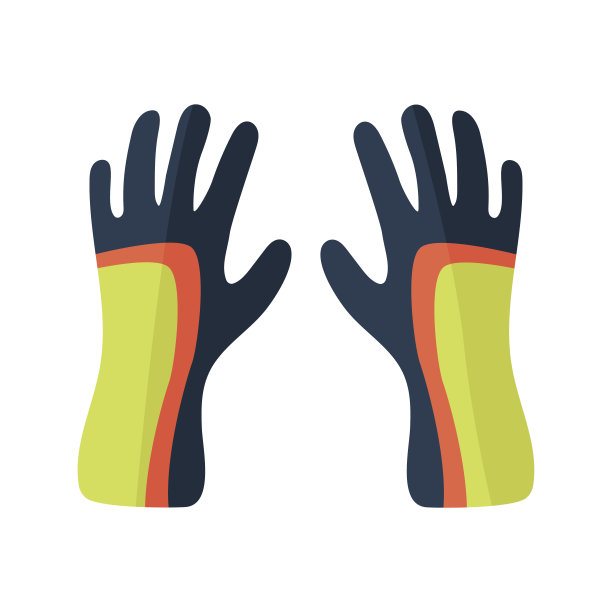 卡通手套矢量插画图片下载