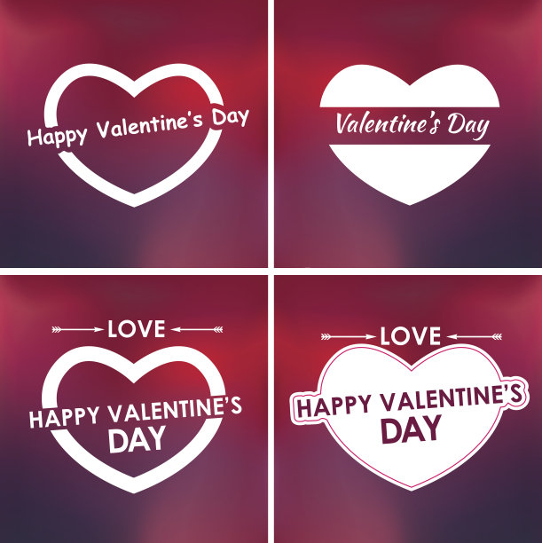 为情人节设计卡片。图片下载