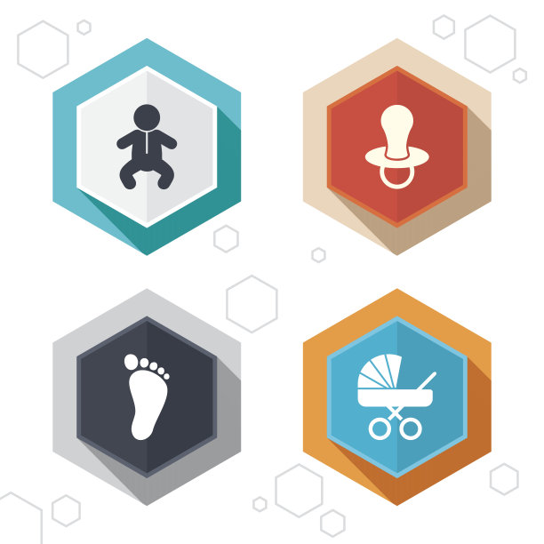 婴儿婴儿图标。bug和虚拟符号图片下载