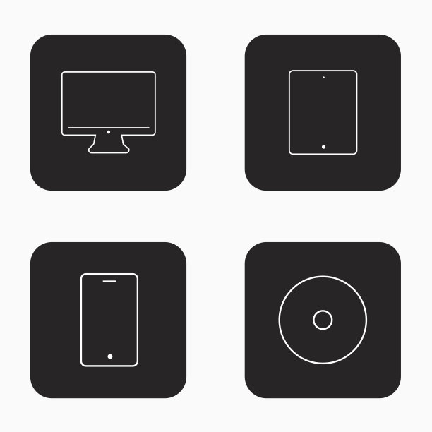 矢量现代小工具图标集图片下载