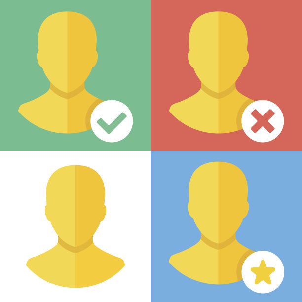 向量配置文件图标集。平面设计概念图片下载