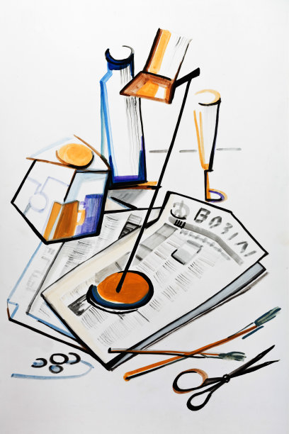 有台灯的静物图片下载