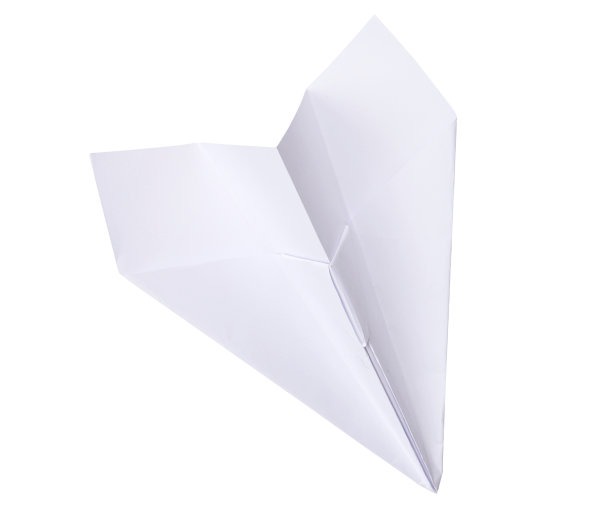 纸平面孤立在白色与剪切路径图片下载
