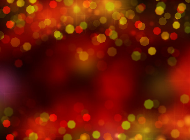 圣诞彩灯、横幅和镶边图片下载