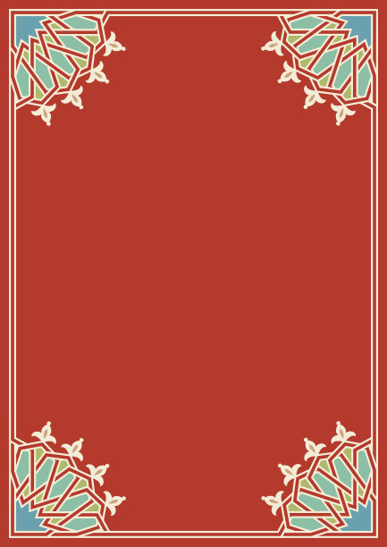 传统摩洛哥长方形框架图片下载