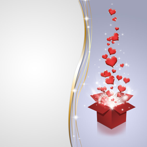 有红心的魔术盒图片下载