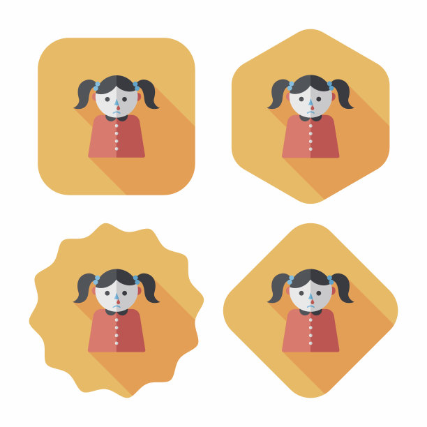 滴鼻扁长影图标，eps10图片下载