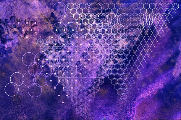 神圣几何符号和元素背景素材图片