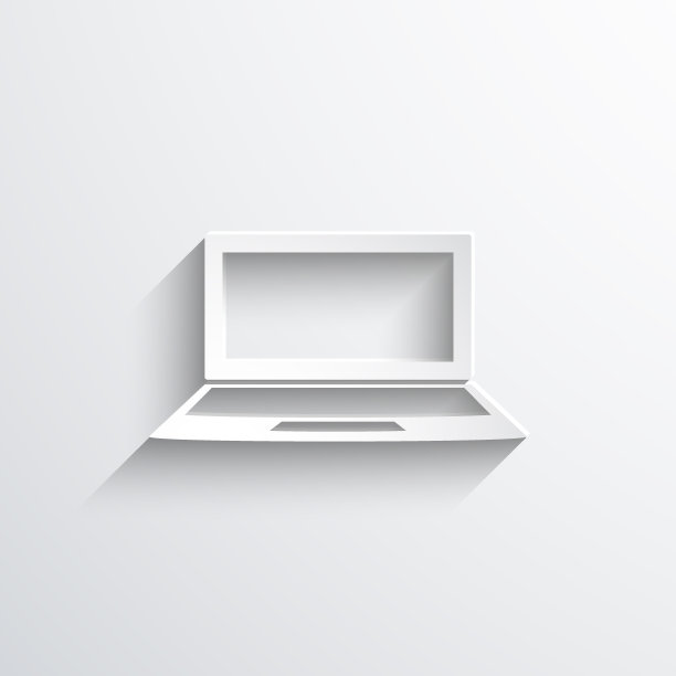 矢量笔记本电脑网页图标图片下载