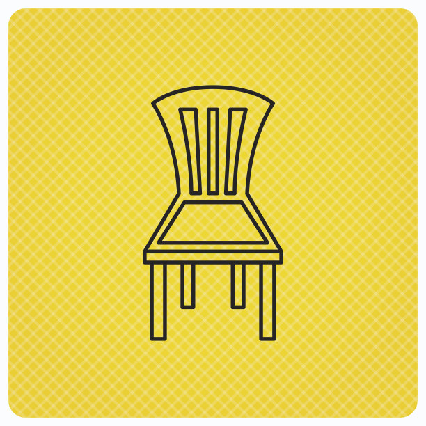 椅子上的图标。座椅家具的迹象。图片下载