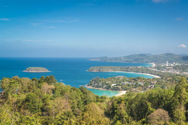 鸟瞰泰国普吉岛图片下载