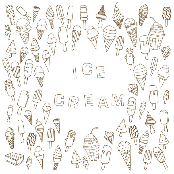 背景:华夫筒冰淇淋图片下载