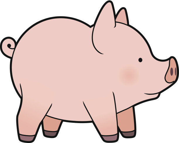 可爱的vector小猪图片下载