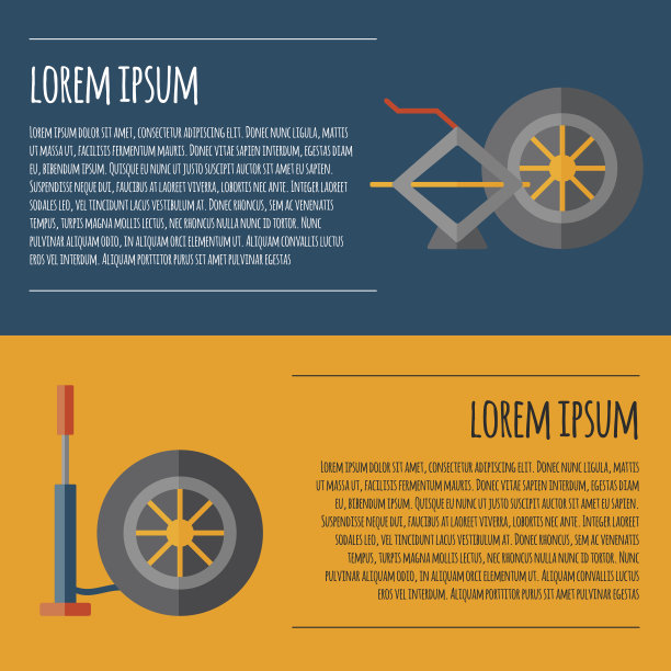 矢量汽车修理卡通图标图片下载