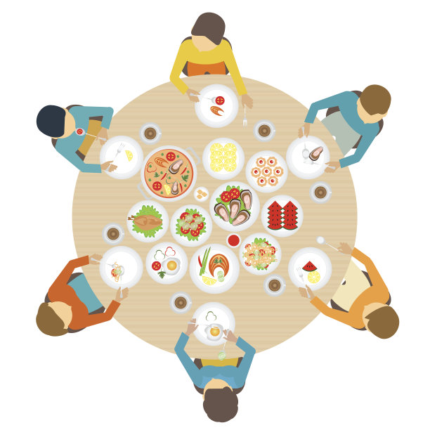 请客人办宴会。图片下载