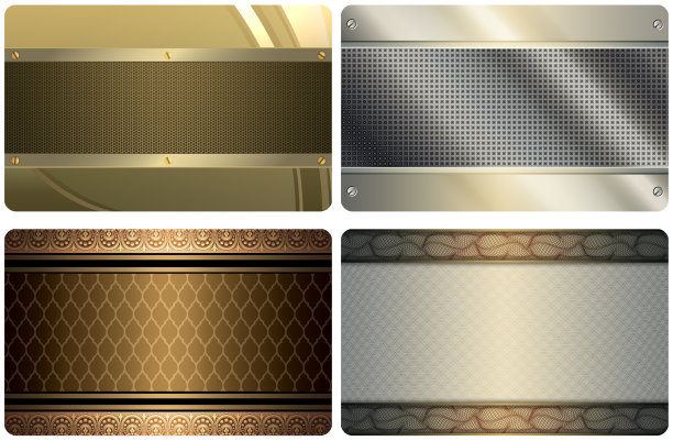 一套名片模板。抽象的背景。图片下载