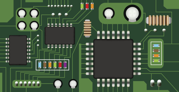 电子线路板矢量图片下载